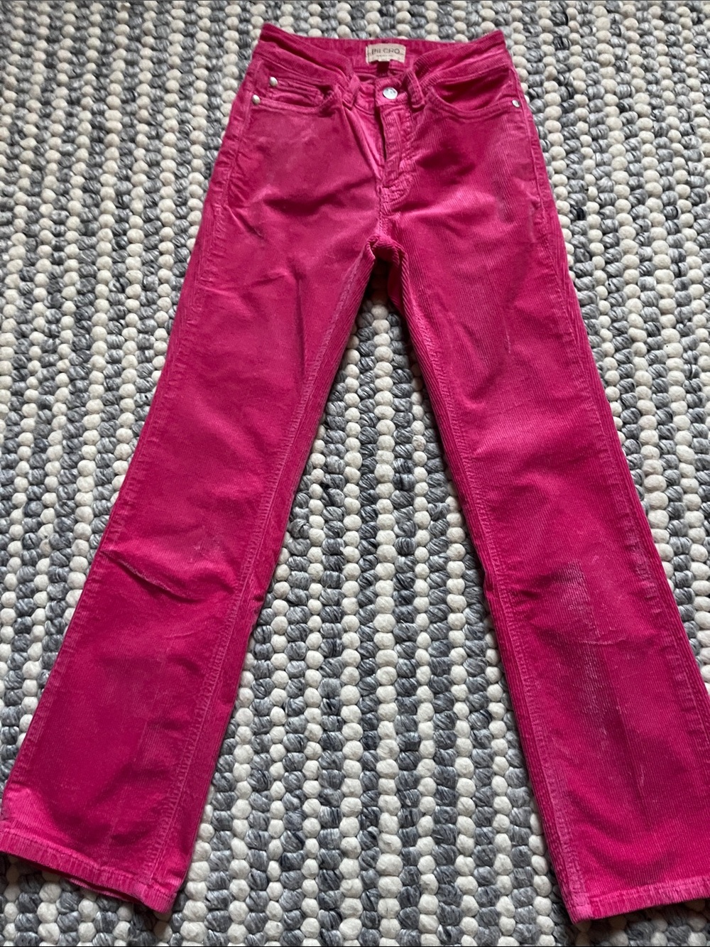 NWOT Women’s Pilcro Magenta/Hot Pink Corduroy Straight-Leg Jeans